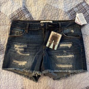 REWASH GIRLFRIEND JEAN SHORTS